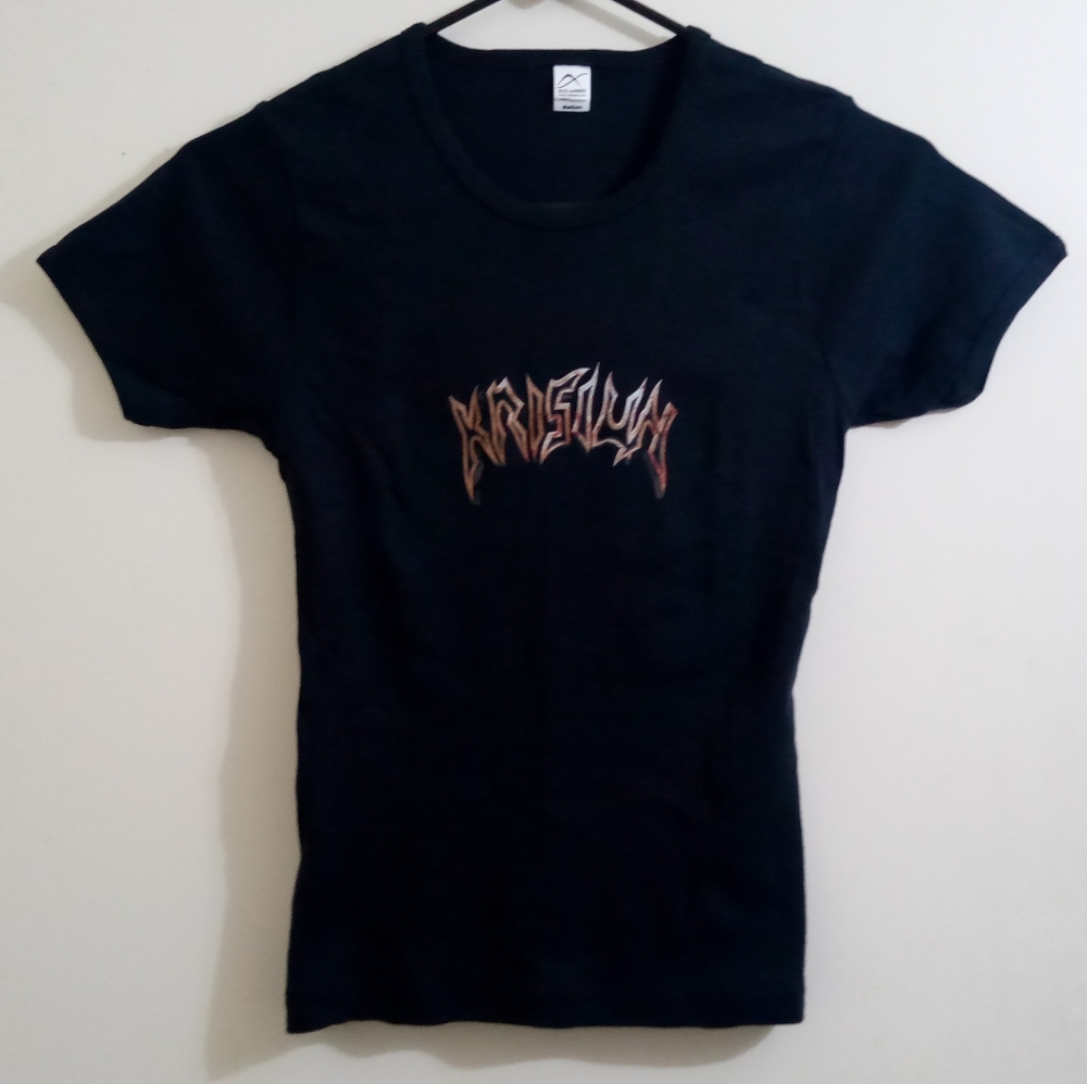 NWOT Krisiun Logo Girlie Tee
